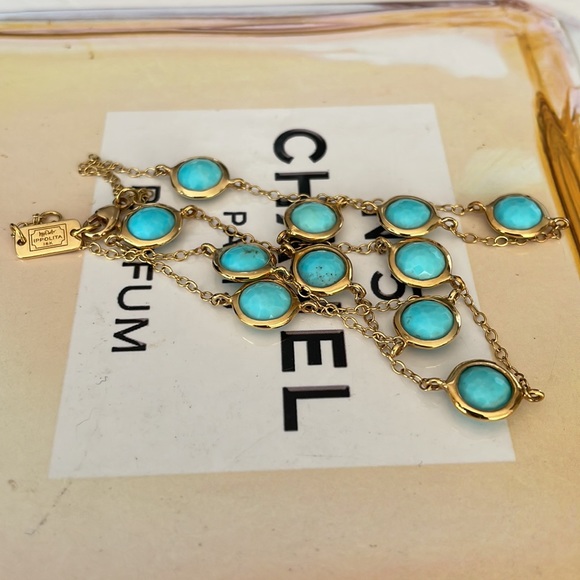 ❌SOLD❌ Turquoise Station Necklace - Picture 4 of 6